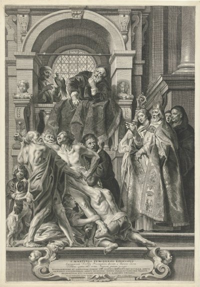 Heiliger Martin heilt einen Besessenen von Pieter de Jode (II)