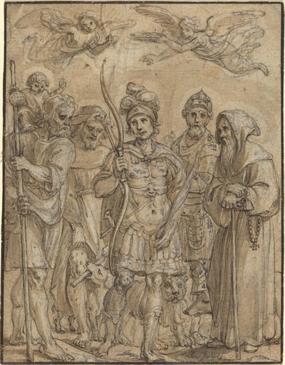 Fünf Heilige von Pieter de Jode I