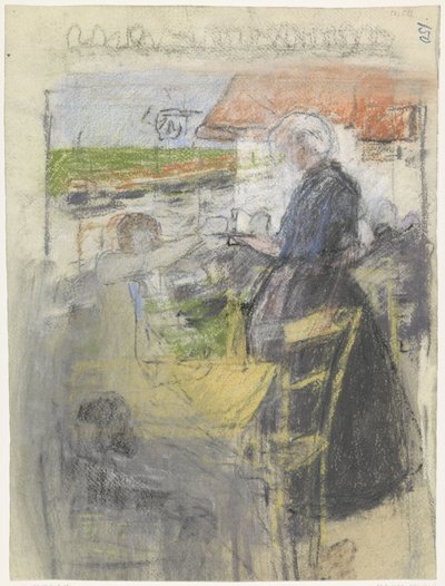Caféterrasse von Pieter de Josselin