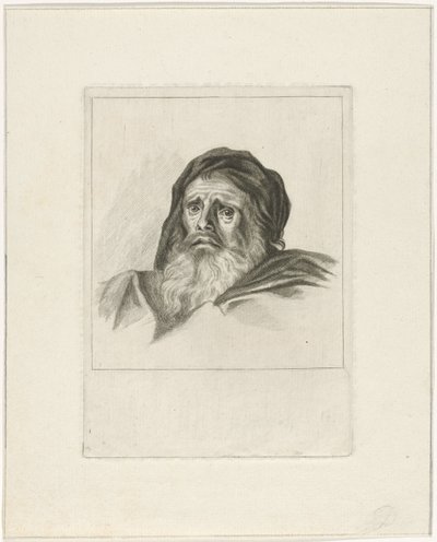 Kopf eines bärtigen Mannes von Pieter de Mare
