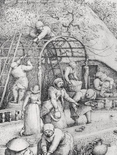 Detail des Frühlings von Pieter Bruegel the Elder