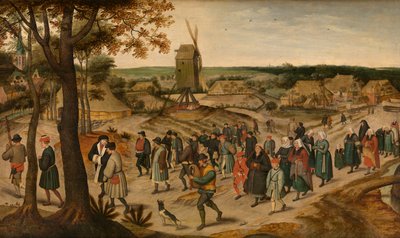 Eine Hochzeitsprozession von Pieter the Younger Brueghel