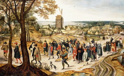 Eine Hochzeitsprozession von Pieter Brueghel the Younger