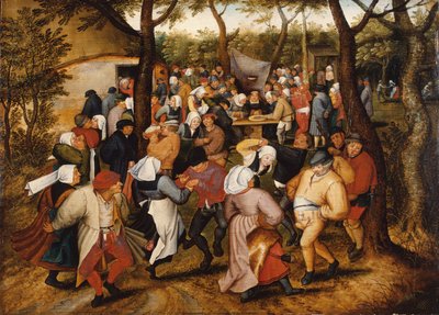 Rustikale Hochzeit von Pieter the Younger Brueghel