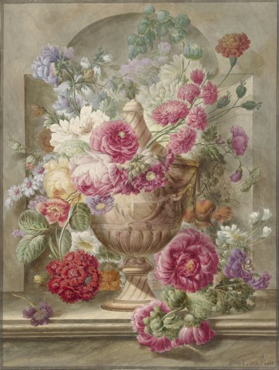 Vase mit Blumen von Pieter van Loo