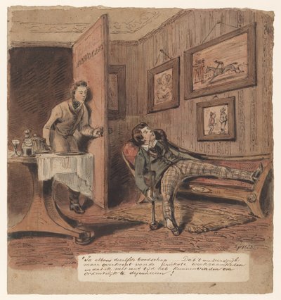 Karikatur mit Anwalt von Pieter van Loon