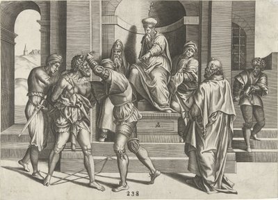 Gefangennahme von Johannes dem Täufer von Pieter van der Heyden