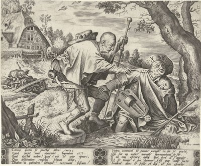 Parabel von den zwei Blinden von Pieter van der Heyden