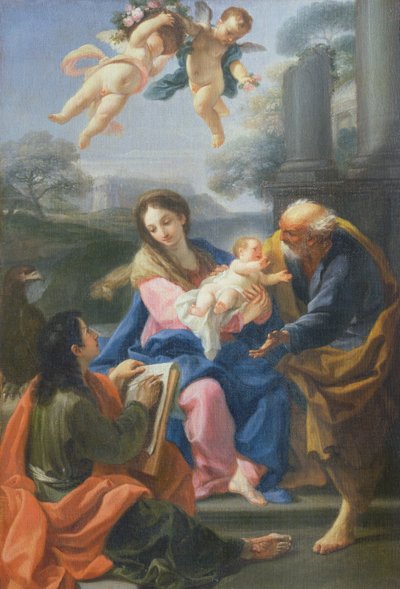 Die Heilige Familie mit dem Künstler von Pietro De Pietri