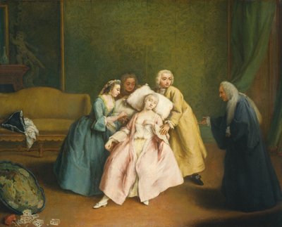 Die Ohnmacht, um 1744 von Pietro Longhi