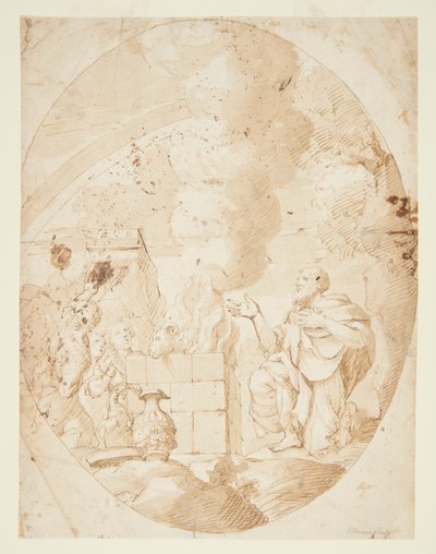 Das Opfer Noahs von Pietro Novelli