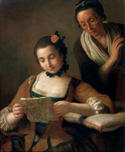 Lesen, ca. 1727-1760 von Pietro Antonio Rotari