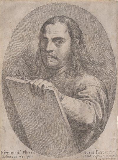 Selbstporträt, ca. 1645 von Pietro Testa