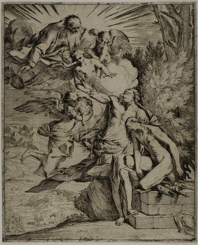 Das Opfer Isaaks von Pietro Testa