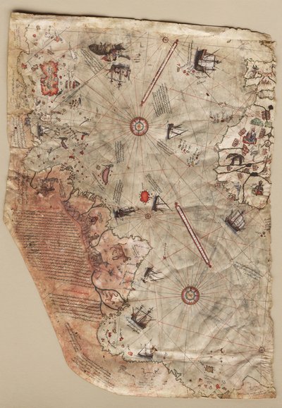 Die Piri Reis Weltkarte, 1513 von Piri Reis