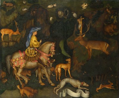 Die Vision des Heiligen Eustachius von Antonio Pisanello