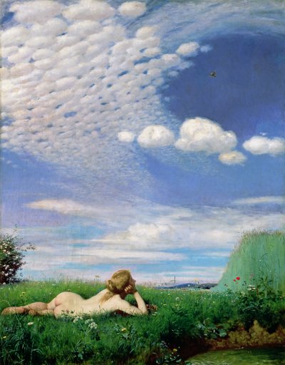 Die Lerche, 1882 von Pál Szinyei Merse
