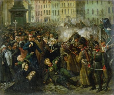 Massaker an Michal Landy, 8. April 1861 von Polish School