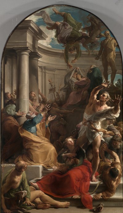 Der Sturz des Simon Magus, ca. 1745-50 von Pompeo Girolamo Batoni