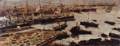 Hafen von Genua von Pompeo Mariani