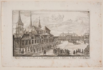 Domkirchplatz in Roskilde von Poul Isac Grønvold