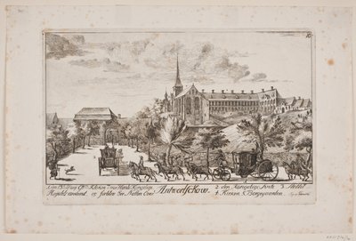 Die Ankunft von Frederik V. in Antvorskov von Poul Isac Grønvold