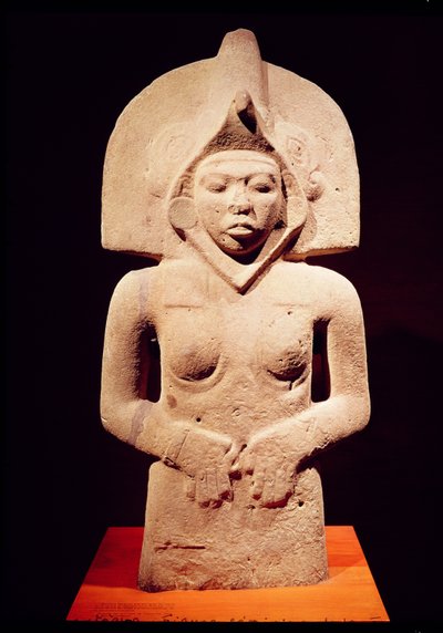Weibliche Fruchtbarkeitsfigur, Huaztec von Pre Columbian
