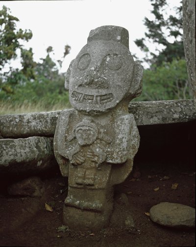 Megalithische Skulptur der Fruchtbarkeitsgöttin von Pre Columbian Pre Columbian