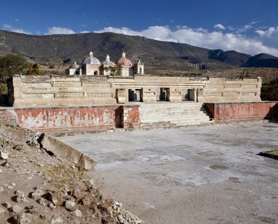 Ansicht des Säulenpalastes von Pre Columbian Pre Columbian