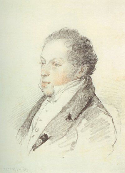Porträt von Alexey Nikitich Peschurov von Pyotr Fyodorovich Sokolov