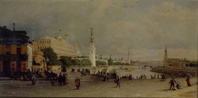 Bolshoy Kamenny Brücke in Moskau von Pjotr ​​​​Petrowitsch Wereschtschagin