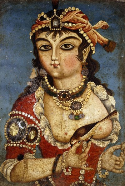 Eine Kurtisane, um 1830 von Qajar School