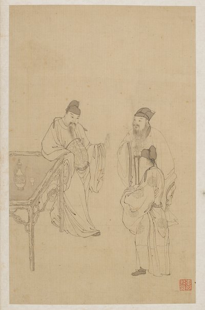 Figuren von Qing Dynasty Chinese School