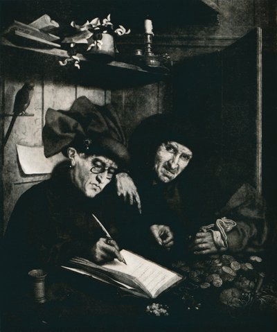 Die Geldverleiher, ca. 1515, 1912 von Quentin Metsys I