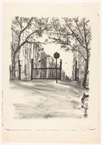Ausgang des Vondelparks von Quirijn Halbertsma (signed by artist)