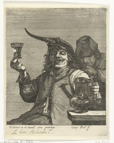 Trinkender Mann von Quirin Boel