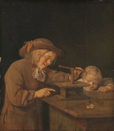 Die Mausefalle von Quiringh Gerritsz. van Brekelenkam