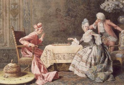 Schachspielen mit dem Kardinal von R. Raimondi