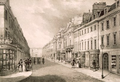 Milsom Street, um 1883 von R. Woodroffe