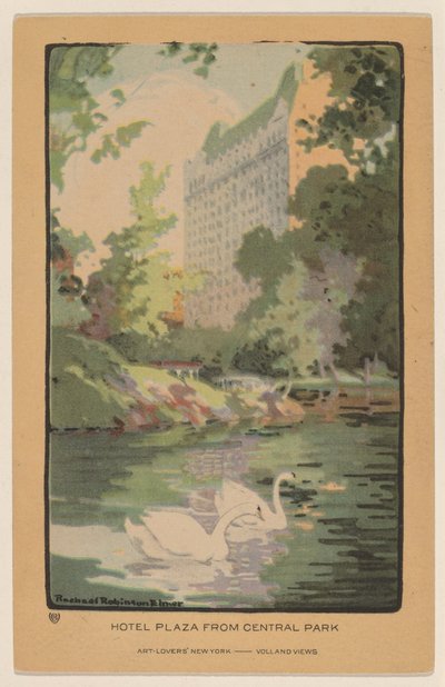 Hotel Plaza vom Central Park von Rachael Robinson Elmer