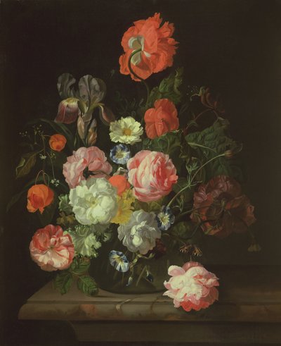 Blume in einer Glasvase von Rachel Ruysch