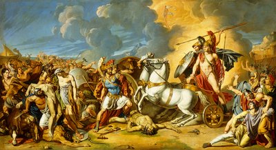 Eine Szene aus den Trojanischen Kriegen von Rafaelle Calliano