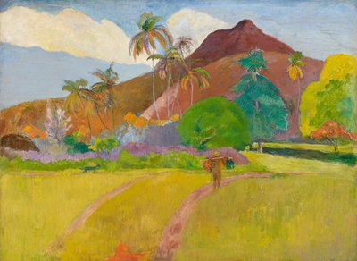 Tahitianische Landschaft von Paul Gauguin
