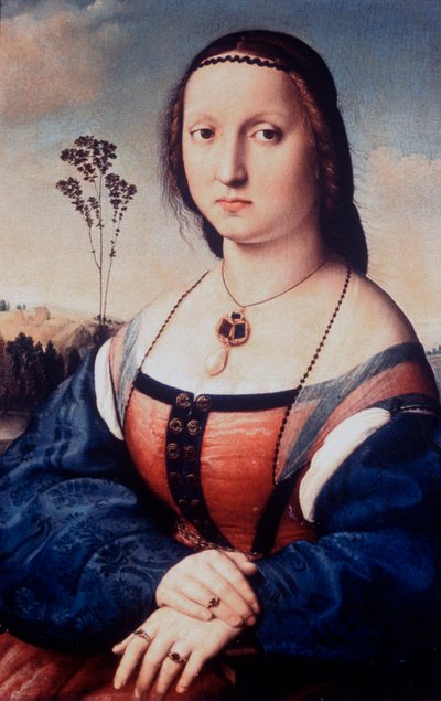 Porträt von Maddalena Doni, 1506 von Raffaello Sanzio Raphael