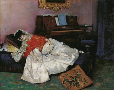 Das Lesen Aline Masson von Raimundo de Madrazo y Garreta