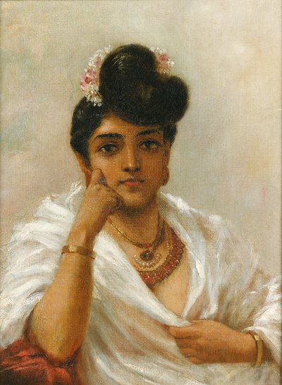 Malabar Schönheit von Raja Ravi Varma