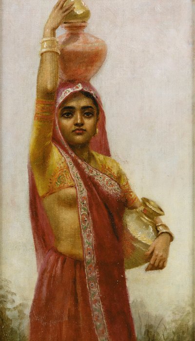 Dorfschönheit von Raja Ravi Varma