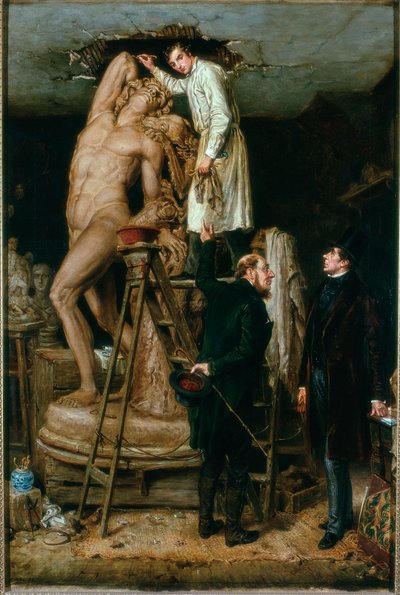 John Graham Lough in seinem Studio, 1881 von Ralph Hedley