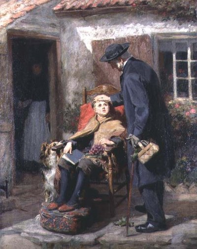 Der Genesende oder Der Pastor von Ralph Hedley