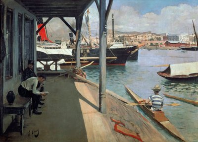 Der Hafen von Barcelona von Ramon Casas i Carbo